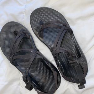 Black double strap chacos